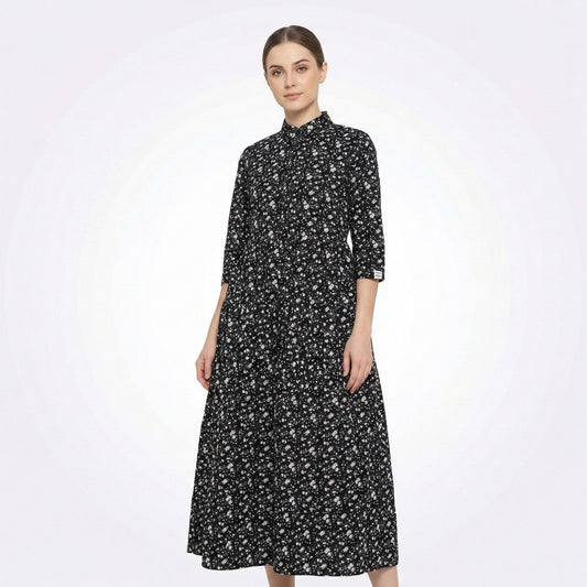 Women's Floral Print Maxi Dress