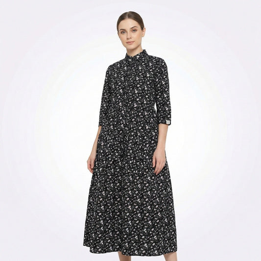 Women's Floral Print Maxi Dress
