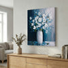 Wall Art – White Flower Pot 44cm × 54cm