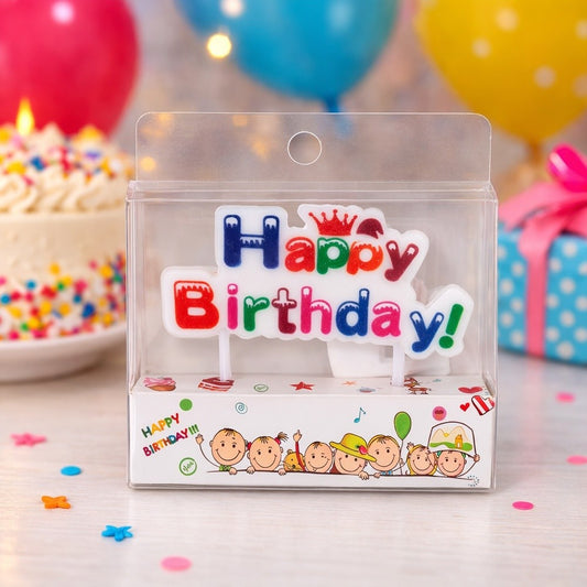 Happy Birthday Letter Candle Set