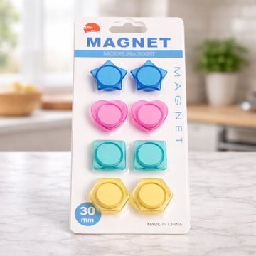 Colourful 30mm Geometric Magnets