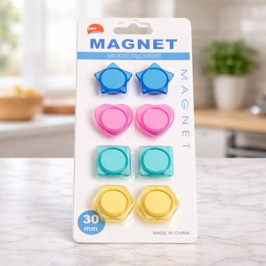 Colourful 30mm Geometric Magnets