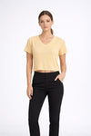 Women's V Neck Crop Top