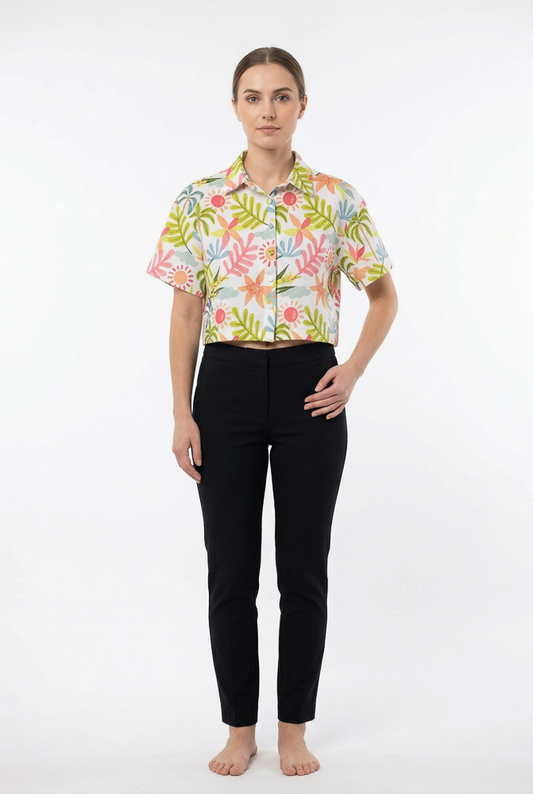 Women's Printed Crop Top