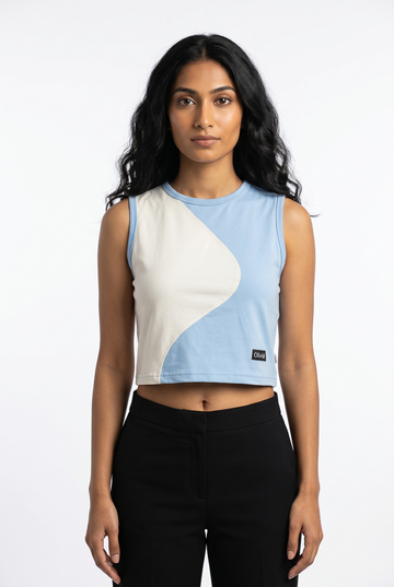 Women's sleeveless crop top