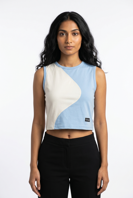 Women's sleeveless crop top