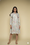 Women's Floral Print Tunic Shirt Dress