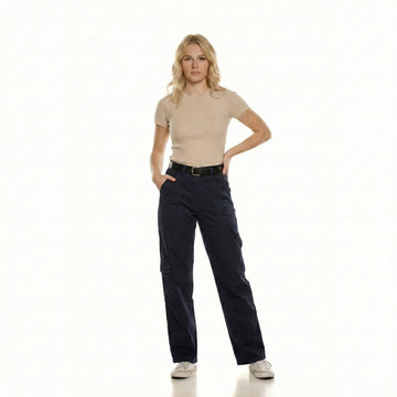 High-Waist Multi-Pocket Cargo Trouser
