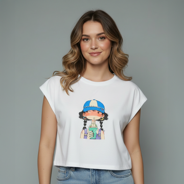 Printed oversized tops for girls