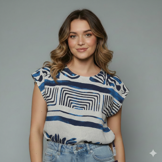 Women's Long Sleeve printed Casual Blouse
