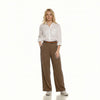 High-Waist Wide-Leg Linen Trouser