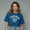 Women's Chicago Graphic Print Crop Top