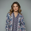 Women's Floral Printed Long Sleeve Blouse