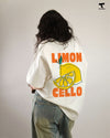 Citrus Print Oversized T-Shirt for Women
