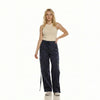 High-Waist Strappy Utility Cargo Trouser