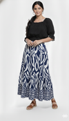 Tiered Printed Bohemian Maxi Skirt BORDER for girls