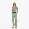 High-Waist Strappy Utility Cargo Trousers