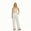 High-Waist Wide-Leg Tailored Trouser