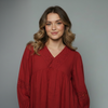Women's Embroidered Boho Blouse Top
