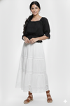 Eyelet Lace Tiered Maxi Skirt Culton for girls