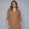 Women's Button-Down Shirt Blouse