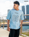 Notch Oversized Varsity Graphic Tee – Men's Streetwear T-Shirt