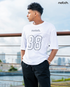 Notch Oversized Varsity Graphic Tee – Men's Streetwear T-Shirt