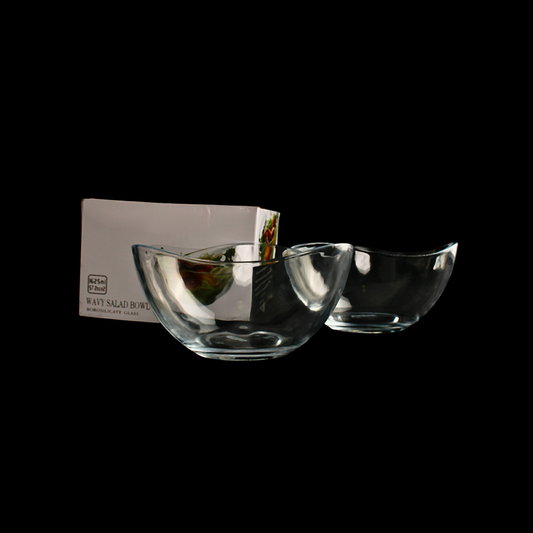 Glass Salad Bowl 02 Pcs