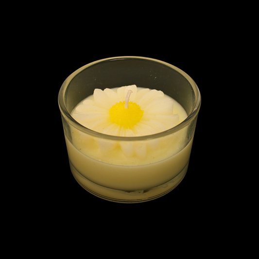 Glass Flower Candle