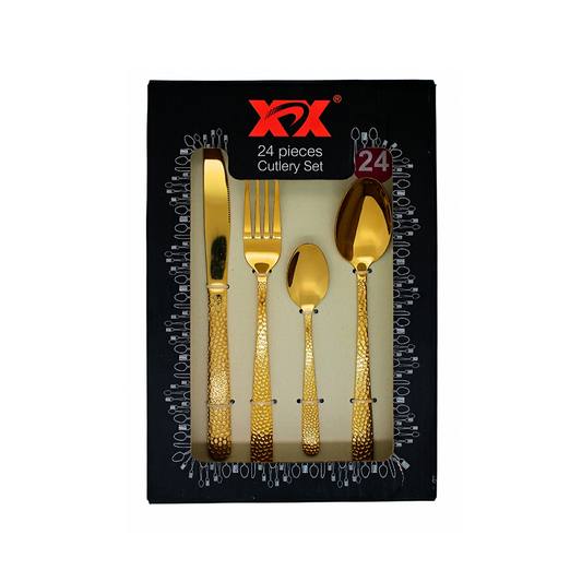 Cutlery Set 24 Pcs Gold  #33GD