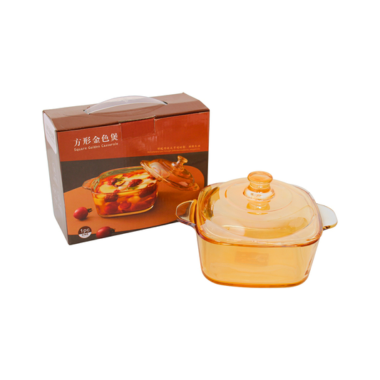 Glass Casserole with Lid #002