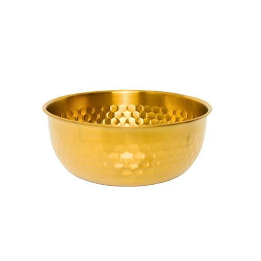 Steel Bowl 19CM Gold