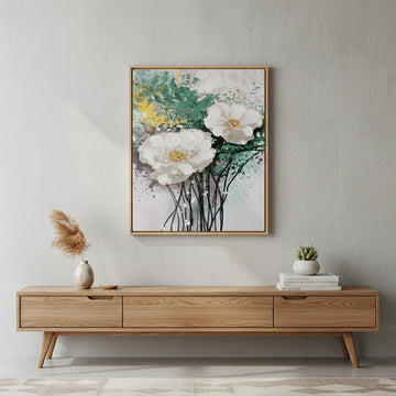 Wall Art White Flower