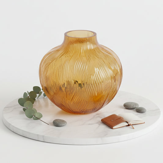 Glass Vase Gold