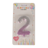 Number Candle Pink Color