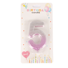 Number Candle Pink Color