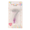 Number Candle Pink Color