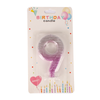 Number Candle Pink Color