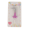 Number Candle Pink Color