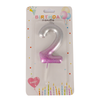Number Candle Pink Color