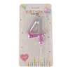 Number Candle Pink Color