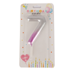 Number Candle Pink Color
