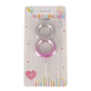 Number Candle Pink Color