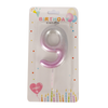 Number Candle Pink Color