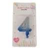 Number Candle Blue Color