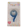 Number Candle Blue Color