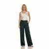Women's High-Rise Wide-Leg Linen Trousers