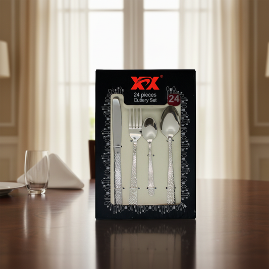 Cutlery Set 24 Pcs Silver #32SV