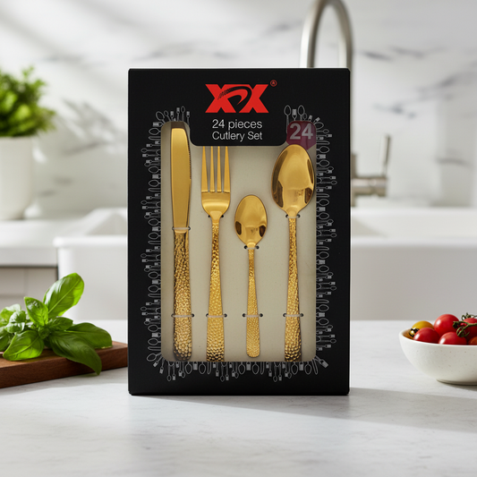 Cutlery Set 24 Pcs Gold  #33GD