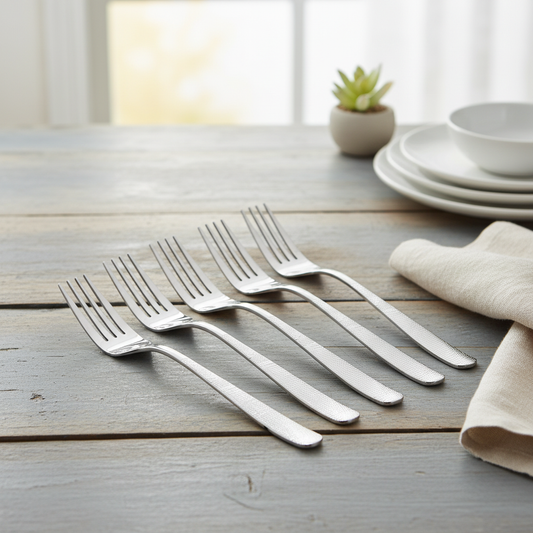FORK 06 PCS Silver #3SV